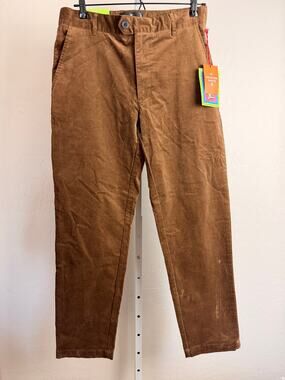 Houston White Target Brown Corduroy Straight Leg Trousers Men’s Small NWT